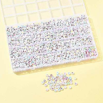 1680Pcs 28 Styles Craft Acrylic Horizontal Hole Beads SACR-FS0001-44-1