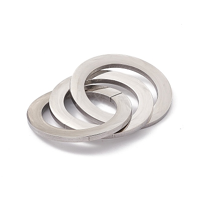 Non-Tarnish 304 Stainless Steel Linking Rings STAS-G297-01P-1