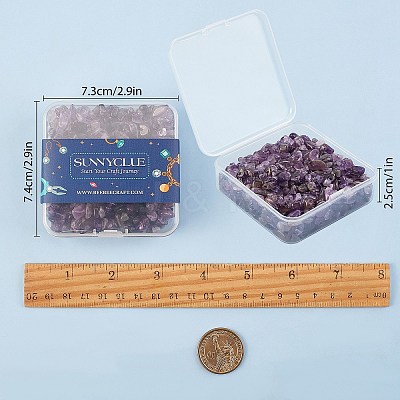 Natural Amethyst Chip Beads G-SC0001-21-1