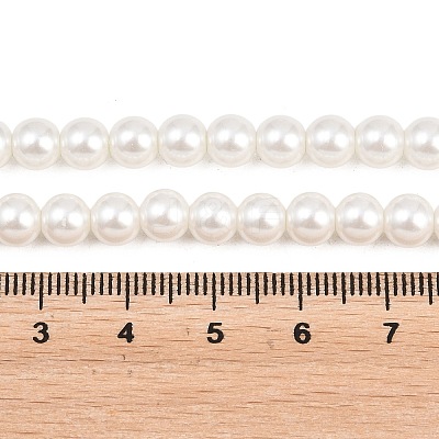 Eco-Friendly Dyed Glass Pearl Round Bead Strands X-HY-A002-6mm-RB001-1