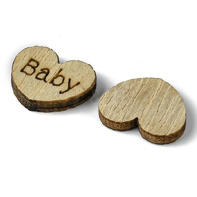 100Pcs Wood Cabochons WOOD-G020-09-1