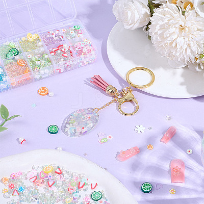 130G 10 Style Plastic Bubble Beads FIND-OC0004-04-1