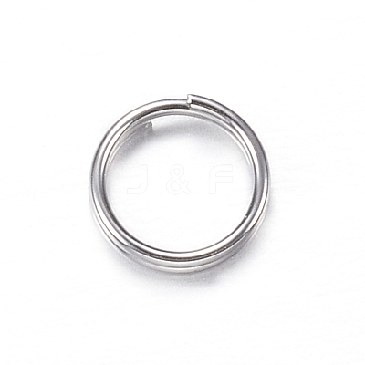 Tarnish Resistant 201 Stainless Steel Split Rings X-STAS-P092-03-1
