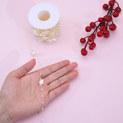 Handmade ABS Plastic Beaded Chains X-CHC-CJC0001-08A-1