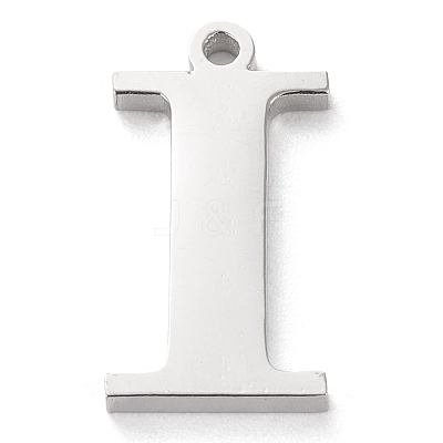 Tarnish Resistant 304 Stainless Steel Letter Pendant Rhinestone Settings LS-STAS-J028-01I-1