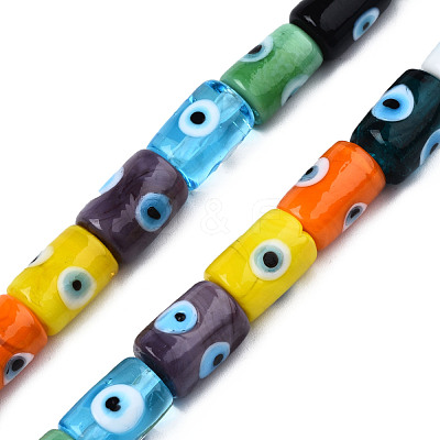 Handmade Evil Eye Lampwork Beads LAMP-N029-013A-1