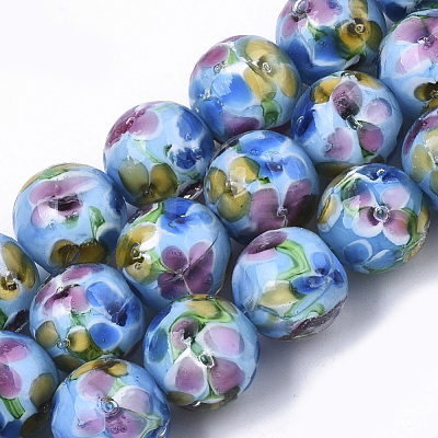 Handmade Lampwork Beads Strands LAMP-T007-04G-1