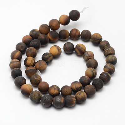 Natural Tiger Eye Beads Strands G-D688-8mm-1