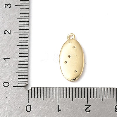 Brass Micro Pave Cubic Zirconia Pendants KK-H521-04B-G-1
