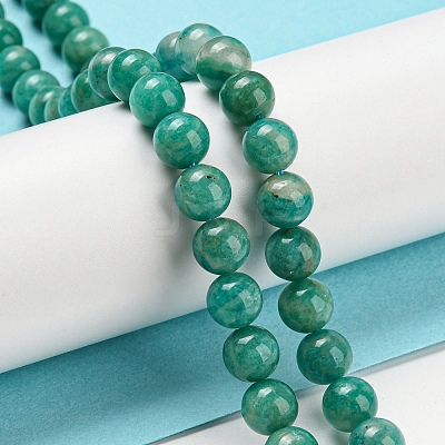 Natural Amazonite Beads Strands G-P503-6MM-10-1