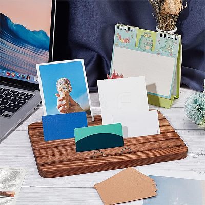 1Pc Wooden Card Display Base DIY-NB0007-76-1