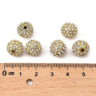 Alloy Rhinestone Beads RB-A034-10mm-A01G-1