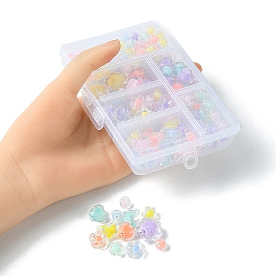 Transparent Acrylic Beads TACR-YW0001-78-1