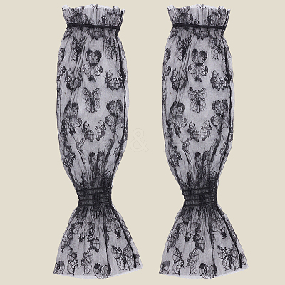 Outdoor Cycling Polyester Lace Sleeves AJEW-WH20067-033A-1