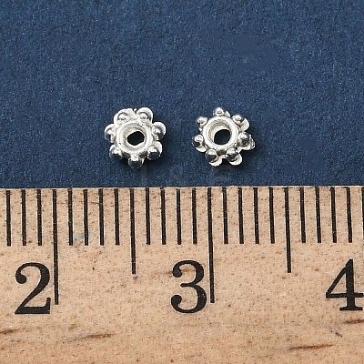 ABS Electroplated Snowflake Plastic Spacer Beads KY-I002-01B-1