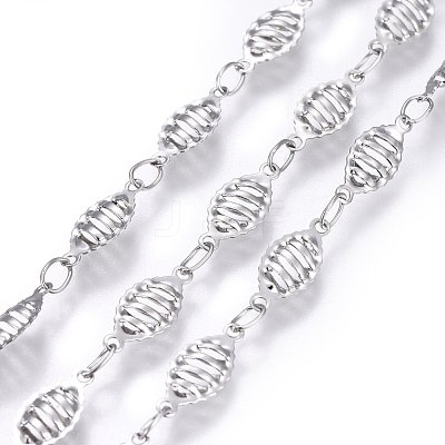 Tarnish Resistant 304 Stainless Steel Link Chains STAS-P219-54-1