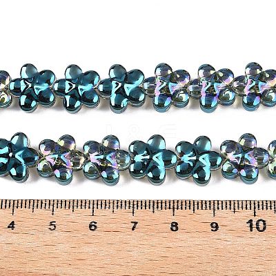 Electroplate Glass Beads Strands EGLA-T028-02N-1