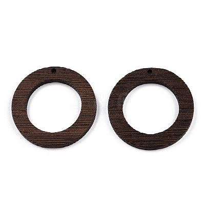 Natural Wenge Wood Pendants WOOD-T023-51B-01-1