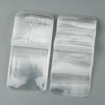 30Pcs Transparent Plastic Resealable Packaging Bags OPP-FS0001-06D-1