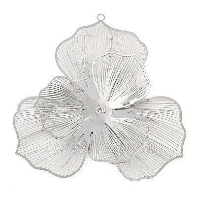 Flower Brass Big Pendants KK-L219-11P-1
