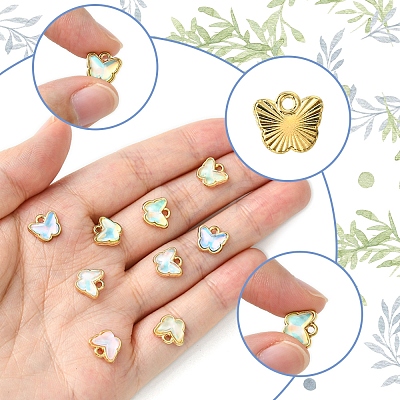 30Pcs Alloy Glass Charms FIND-FS0002-79-1