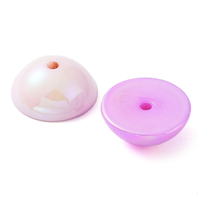 UV Plating Transparent Acrylic Beads OACR-Z013-04-1