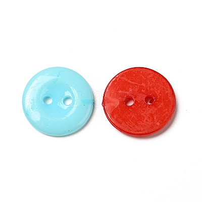 Acrylic Sewing Buttons for Costume Design X-BUTT-E087-B-M-1