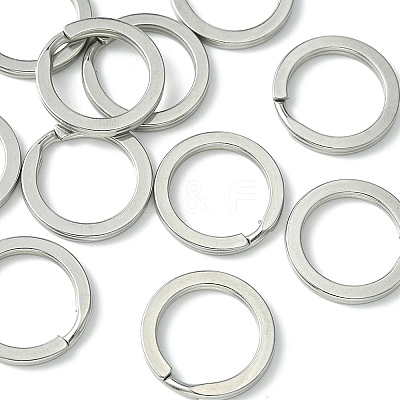 10Pcs 304 Stainless Steel Keychain Clasps KEYC-YW0001-03-1