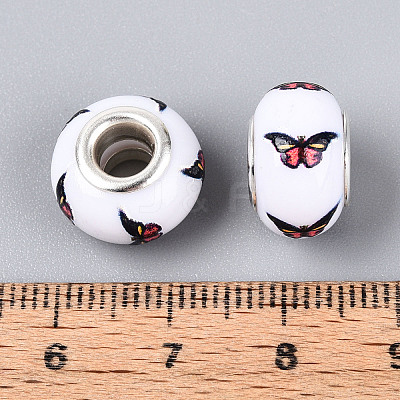 Opaque Resin European Beads RPDL-T004-01C-1