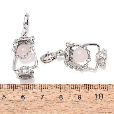 Natural Rose Quartz Pendants GG-CBA0251-04P-06-1
