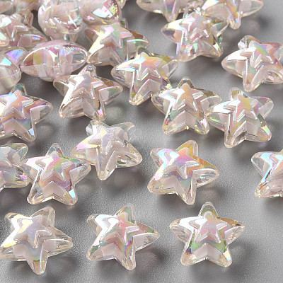 Transparent Acrylic Beads TACR-S152-11B-06-1