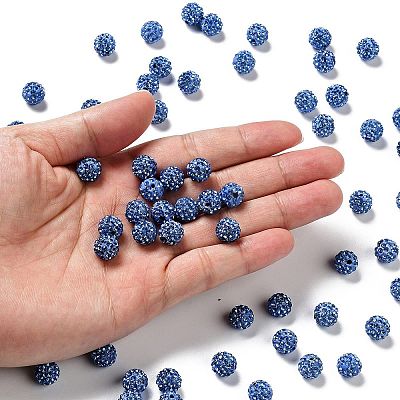 Pave Disco Ball Beads X-RB-A130-10mm-20-1