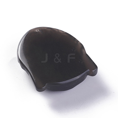 Natural Obsidian Pendants G-P418-05-1