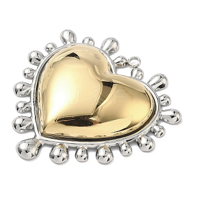 Two-tone 304 Stainless Steel Big Pendants STAS-G371-19-1