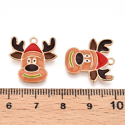Christmas Theme Alloy Enamel Pendants ENAM-N056-403E-1