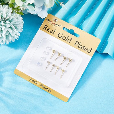 201 Stainless Steel Stud Earring Findings STAS-BBC0007-17-1