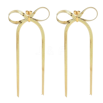 Ion Plating(IP) 304 Stainless Steel Stud Earrings EJEW-H007-03G-1