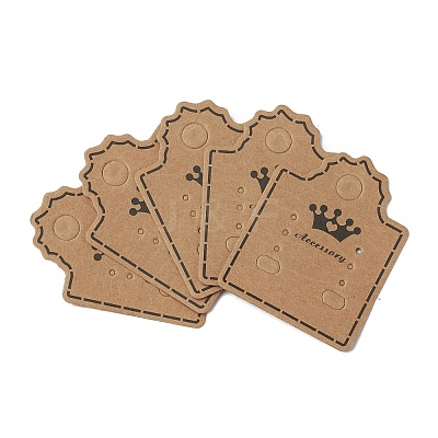 Kraft Paper Earring Display Cards LS-CDIS-D005-06-1