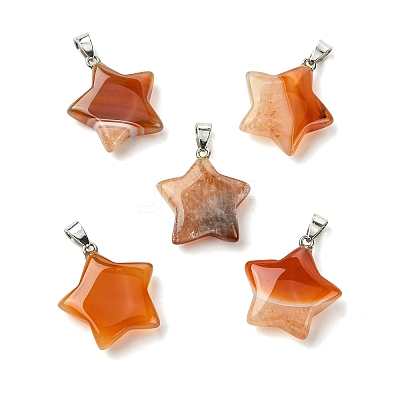 Natural Agate Pendants GG-K002-10F-1