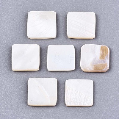 Natural Freshwater Shell Cabochons SHEL-S276-132-1