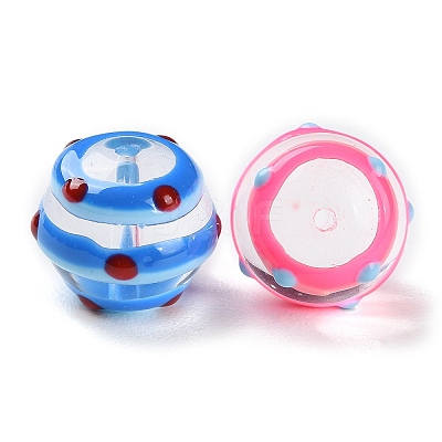 Handmade Bumpy Lampwork Beads LAMP-C012-04-1