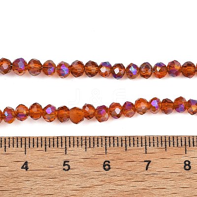 Electroplate Glass Beads Strands EGLA-A034-T4mm-I16-1