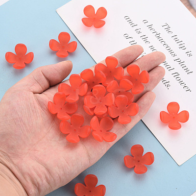 Frosted Acrylic Bead Caps MACR-S371-06A-712-1