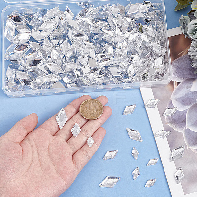 300Pcs 3 Styles Acrylic Sew on Rhinestone MACR-PH0001-76A-1