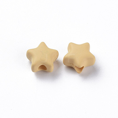 Spray Painted Acrylic Beads MACR-S373-45-O07-1