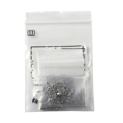 4Pcs 304 Stainless Steel Cable Chain Necklace Making STAS-FS0001-81P-1