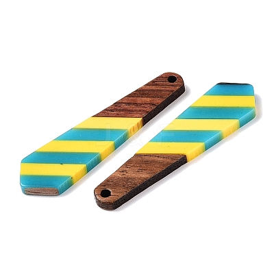 Epoxy Resin & Walnut Wood Pendants RESI-N039-121H-1