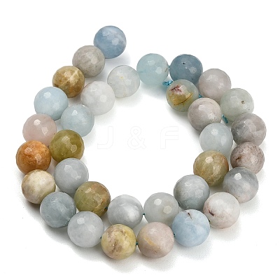 Natural Aquamarine Beads Strands LS-GG-CBA7BB7-A01-12mm-1