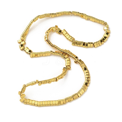 Electroplated Non-magnetic Synthetic Hematite Beads Strands X-G-E495-11B-02-1