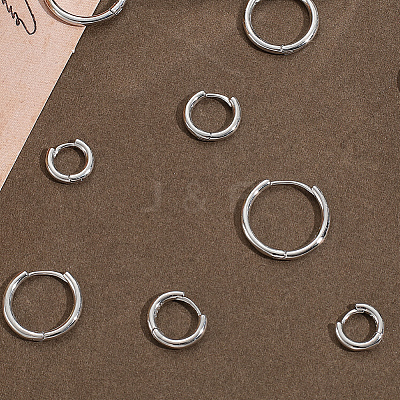 5 Pair 5 Styles Brass Hoop Earrings EJEW-BBC0001-90-1